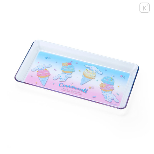 Japan Sanrio Original Clear Pen Tray - Cinnamoroll / Ice Party - 1