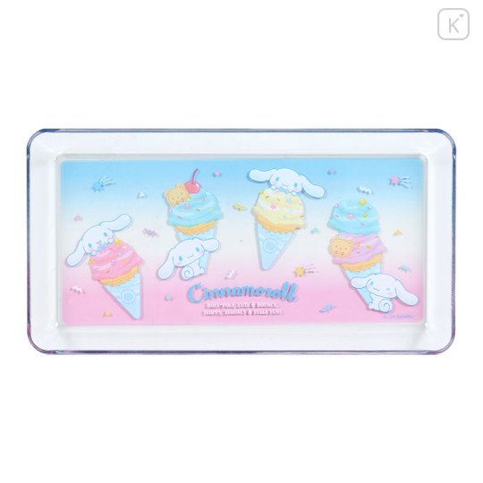 Japan Sanrio Original Clear Pen Tray - Cinnamoroll / Ice Party - 2