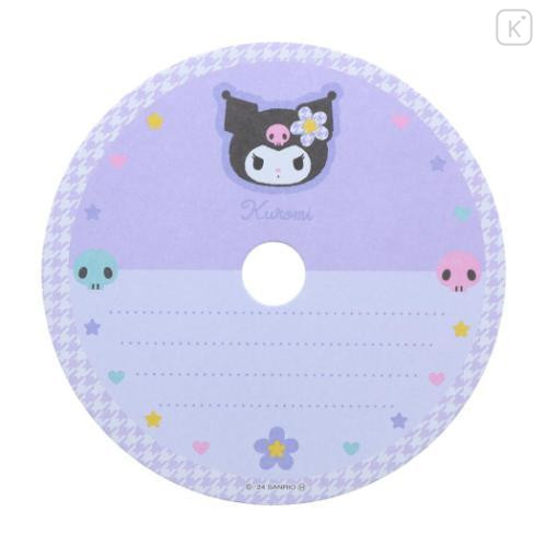 Japan Sanrio Memo Pad CD Style - Kuromi / Y2k Houndstooth - 4