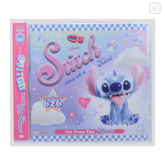 Japan Disney Memo Pad CD Style - Stitch / Y2k Houndstooth - 1