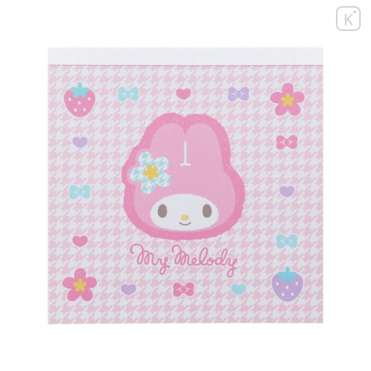 Japan Sanrio Memo Pad - My Melody / Y2k Houndstooth - 1