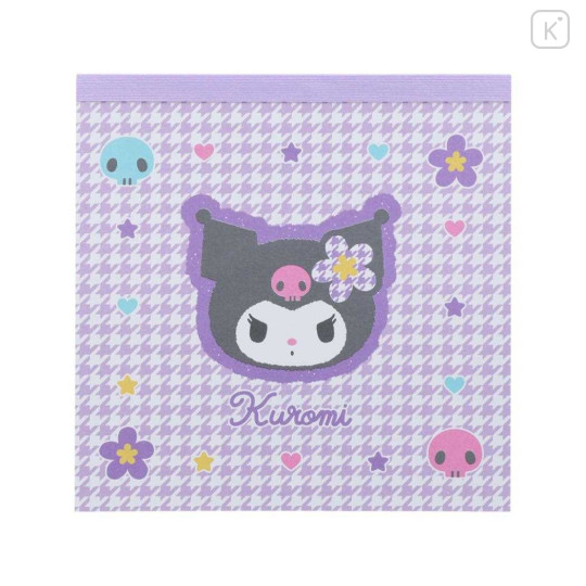 Japan Sanrio Memo Pad - Kuromi / Y2k Houndstooth - 1