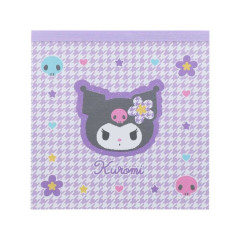 Japan Sanrio Memo Pad - Kuromi / Y2k Houndstooth