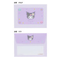 Japan Sanrio Mini Letter Set - Kuromi / Y2k Houndstooth - 3