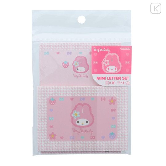 Japan Sanrio Mini Letter Set - My Melody / Y2k Houndstooth - 1