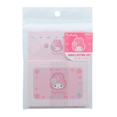 Japan Sanrio Mini Letter Set - My Melody / Y2k Houndstooth