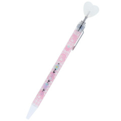 Japan Sanrio Heart Mascot Ballpoint Pen - My Melody / Y2k Houndstooth