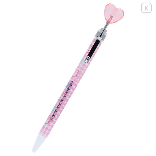 Japan Sanrio Heart Mascot Ballpoint Pen - Hello Kitty / Y2k Houndstooth - 2