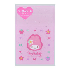 Japan Sanrio Sticker Set with Case - My Melody / Y2k Houndstooth