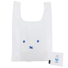 Japan Miffy Eco Shopping Bag - Face / White & Blue