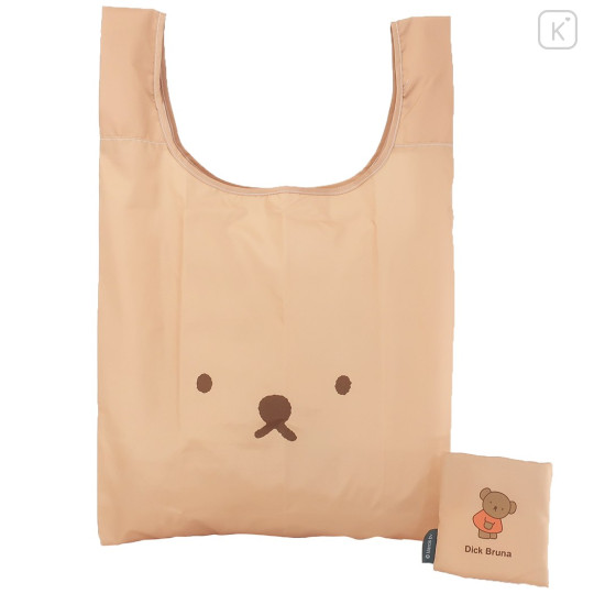 Japan Miffy Eco Shopping Bag - Boris Face / Light Brown - 1