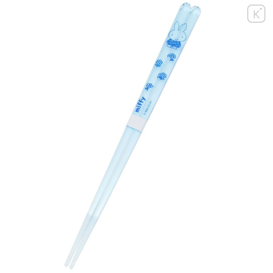 Japan Miffy Clear Chopsticks 23cm - Blue - 2