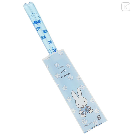 Japan Miffy Clear Chopsticks 23cm - Blue - 3