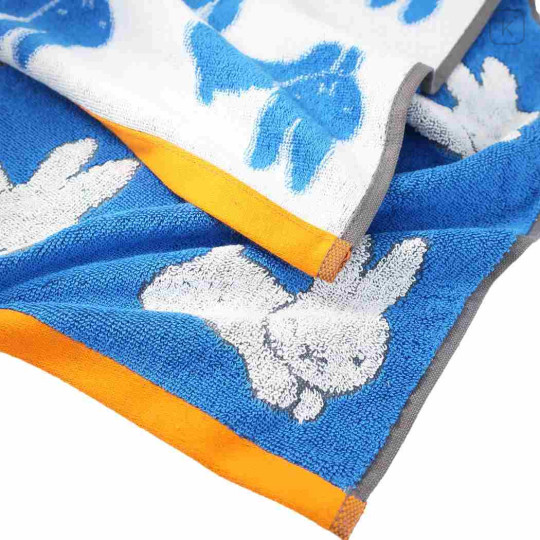 Japan Miffy Jacquard Long Towel - Blue - 2