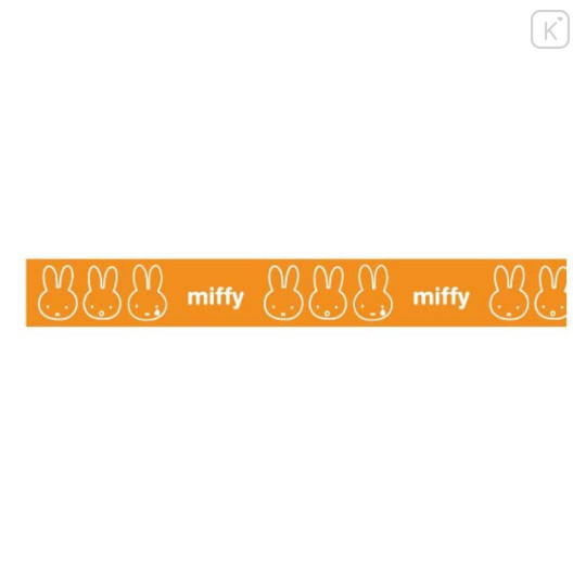 Japan Miffy Washi Masking Tape - Face / Orange - 3