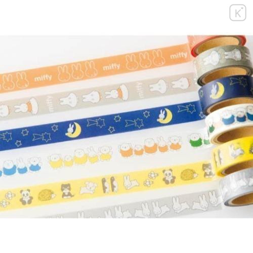 Japan Miffy Washi Masking Tape - Face / Orange - 4