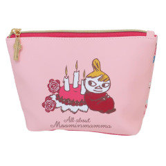 Japan Moomin Boat-shaped Pouch - Little My / Moominmamma Pink