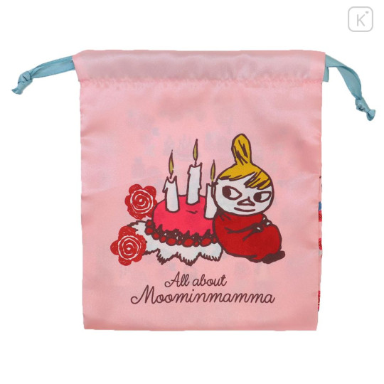 Japan Moomin Drawstring Bag - Little My : Moominmamma Pink - 1