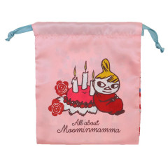 Japan Moomin Drawstring Bag - Little My : Moominmamma Pink
