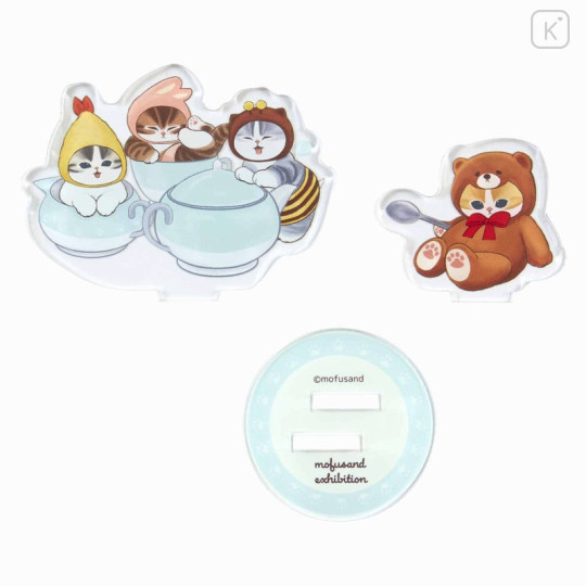 Japan Mofusand Exhibition Layer Acrylic Stand - Cat / Bear Hug Group - 5