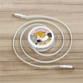 Japan Mofusand PD60W USB Type-C Sync & Power Reel Cable - Loose Cat : Yuru Nyan - 2