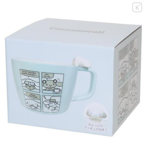 Japan Sanrio Soup Mug with Nokkari Figure - Cinnamoroll / Comics - 4