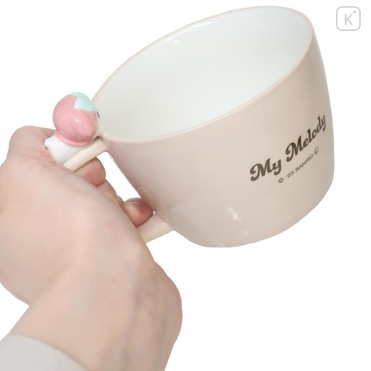 Japan Sanrio Soup Mug with Nokkari Figure - My Melody / Comics - 2