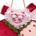 Japan Sanrio Dolly Mix Strawberry Brooch - Hello Kitty & Hello Mimmy - 3