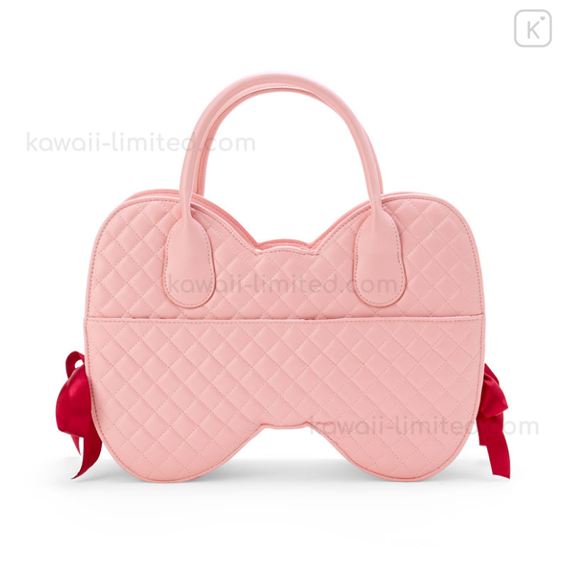 Japan Sanrio Dolly Mix Vanity Ribbon Handbag - Hello Kitty & Hello