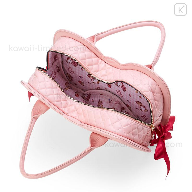 Japan Sanrio Dolly Mix Vanity Ribbon Handbag - Hello Kitty & Hello