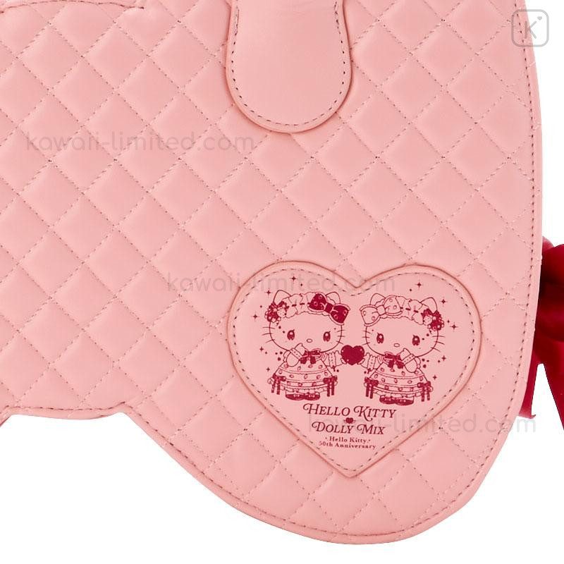 Japan Sanrio Dolly Mix Vanity Ribbon Handbag - Hello Kitty & Hello