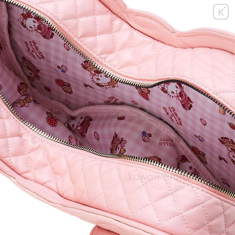 Japan Sanrio Dolly Mix Vanity Ribbon Handbag - Hello Kitty & Hello