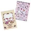 Japan Sanrio Dolly Mix A4 Clear File 2pcs Set - Hello Kitty & Hello Mimmy - 2