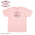 Japan Sanrio Dolly Mix T-shirt - Hello Kitty & Hello Mimmy : Light Pink - 1