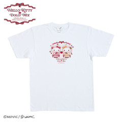 Japan Sanrio Dolly Mix T-shirt - Hello Kitty & Hello Mimmy / White
