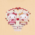 Japan Sanrio Dolly Mix T-shirt - Hello Kitty & Hello Mimmy / Beige - 2