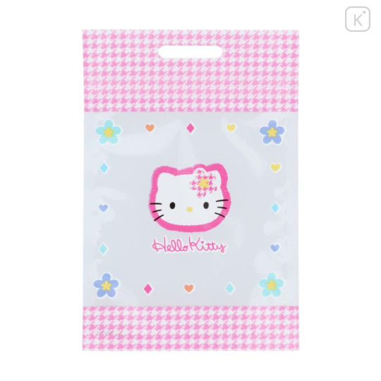 Japan Sanrio Gift Shopper Bag 5pcs - Hello Kitty / Y2k Houndstooth - 1