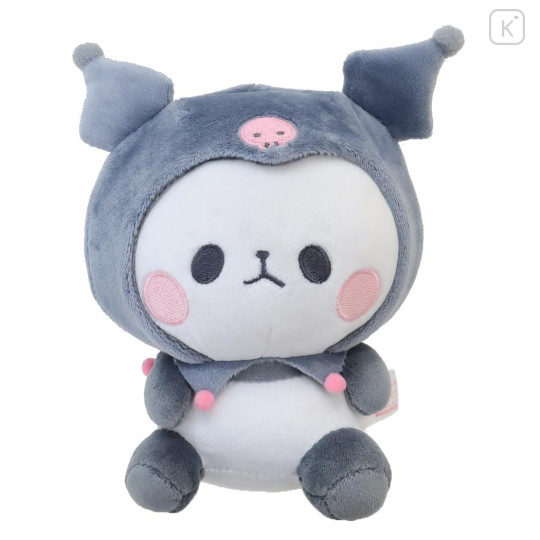 Japan Sanrio × Mochimochi Panda Plush Toy - Kuromi - 1