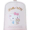 Japan Sanrio Key Case with Reel - Hello Kitty / Hugging Soft - 3