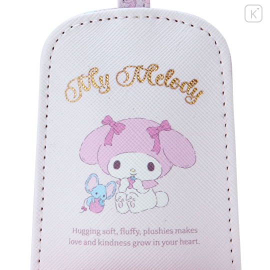 Japan Sanrio Key Case with Reel - My Melody / Hugging Soft - 3