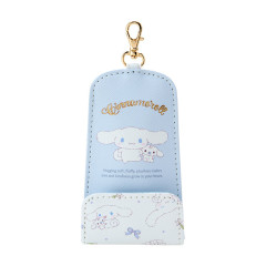 Japan Sanrio Key Case with Reel - Cinnamoroll / Hugging Soft