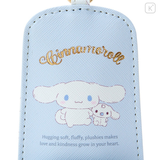 Japan Sanrio Key Case with Reel - Cinnamoroll / Hugging Soft - 3