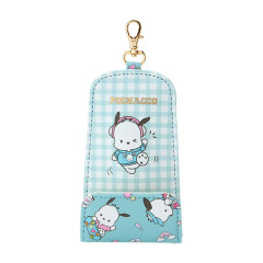 Japan Sanrio Key Case with Reel - Pochacco / Hugging Soft