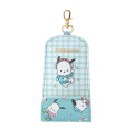 Japan Sanrio Key Case with Reel - Pochacco / Hugging Soft - 1