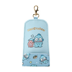 Japan Sanrio Key Case with Reel - Hangyodon / Hugging Soft