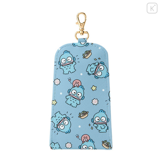 Japan Sanrio Key Case with Reel - Hangyodon / Hugging Soft - 2