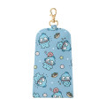 Japan Sanrio Key Case with Reel - Hangyodon / Hugging Soft - 2