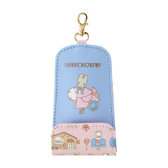 Japan Sanrio Key Case with Reel - Marron Cream / Hugging Soft