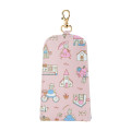 Japan Sanrio Key Case with Reel - Marron Cream / Hugging Soft - 2