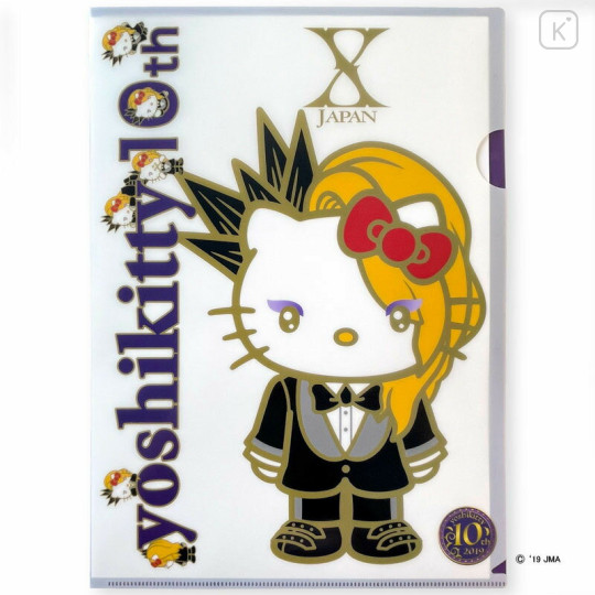 Japan Sanrio A4 Clear File 2pcs Set - Yoshikitty : 10th Anniversary - 3